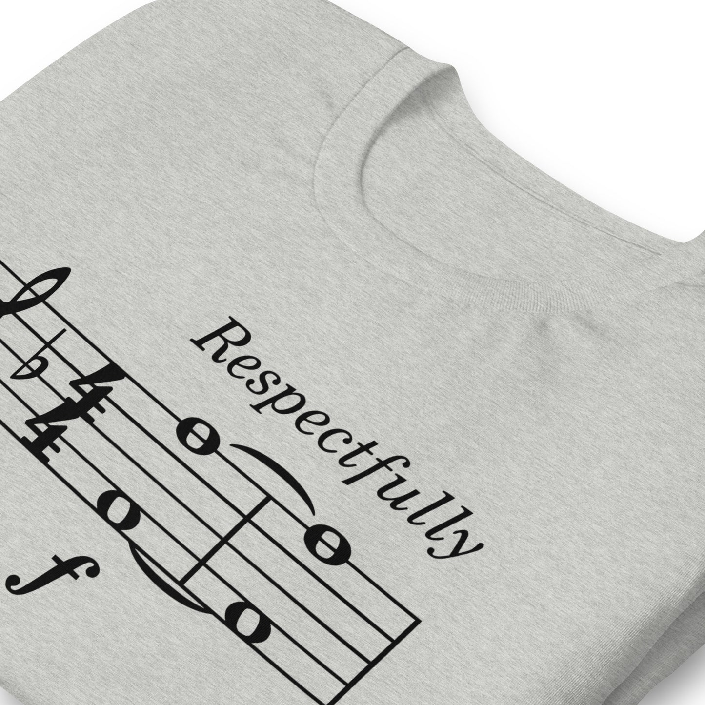 Funny Music Theory Video Game Meme T Shirt: Play F to Pay Respect - Heather Grey