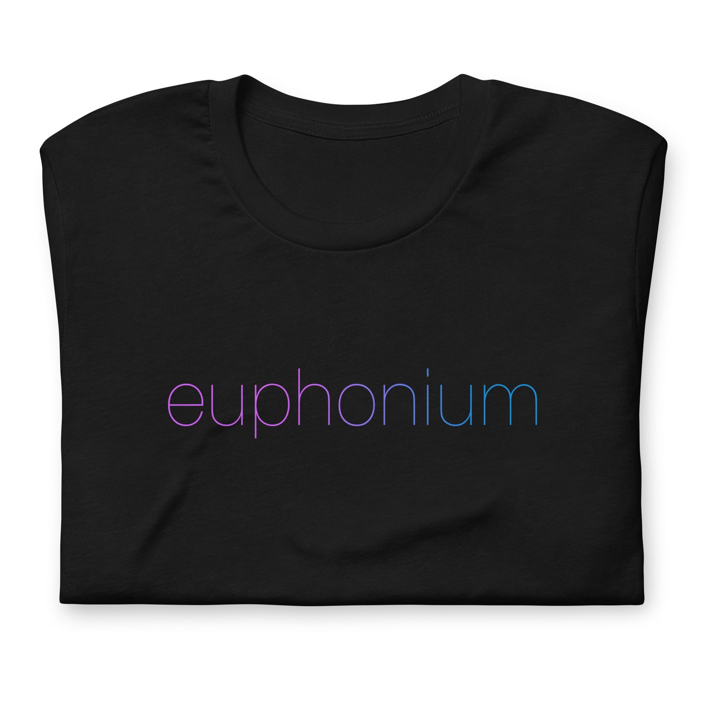 Funny Baritone T Shirt Euphoria Parody: Euphonium: Black