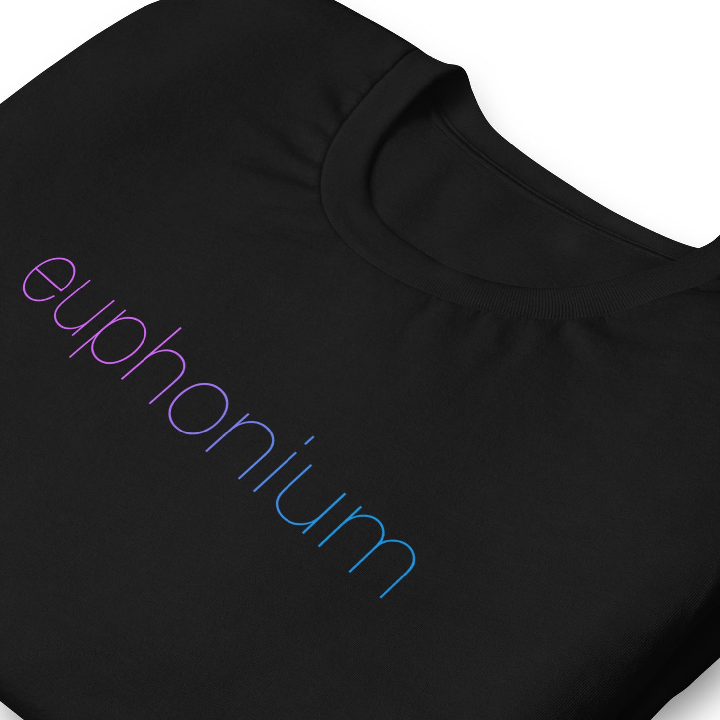 Funny Baritone T Shirt Euphoria Parody: Euphonium: Black
