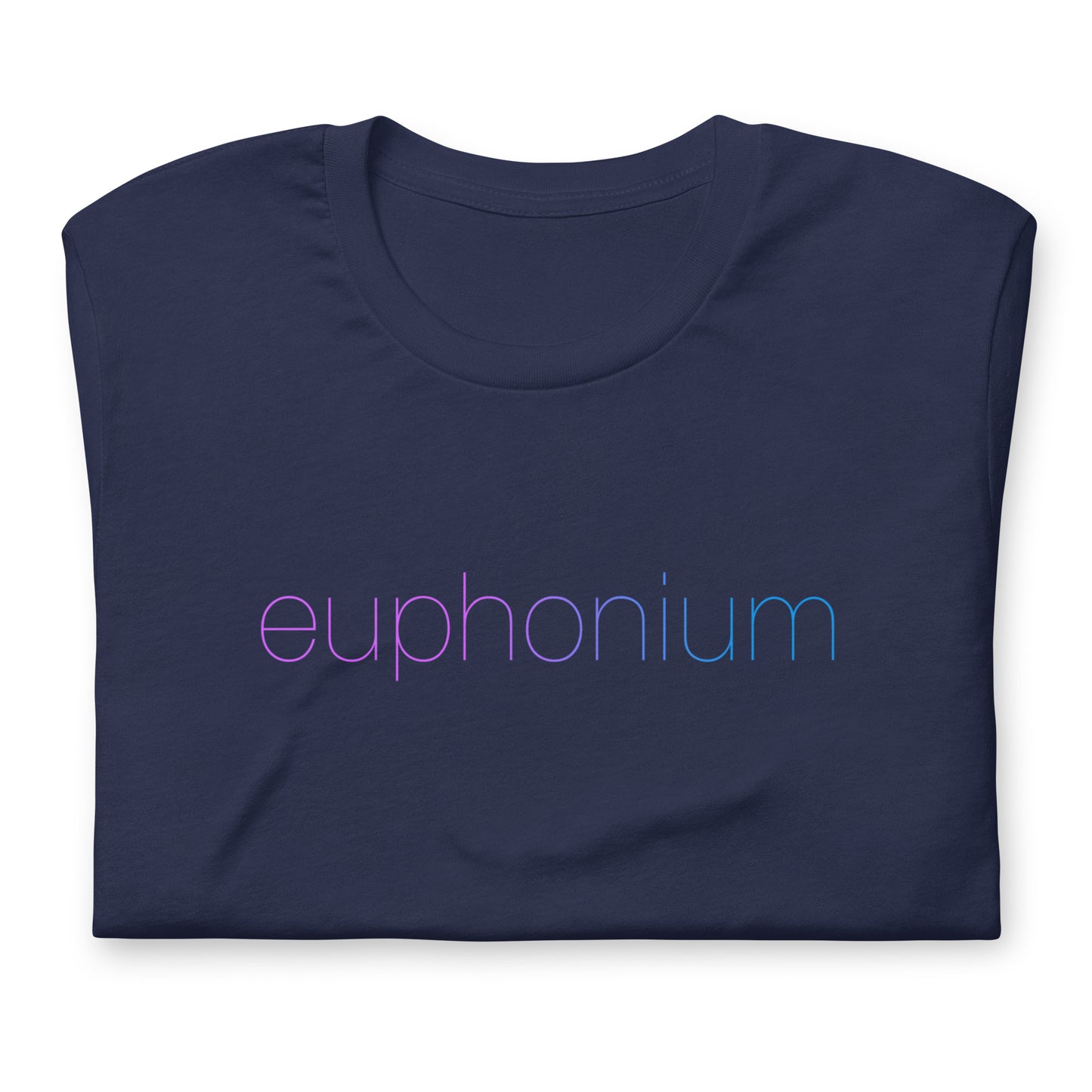 Funny Baritone T Shirt Euphoria Parody: Euphonium: Navy Blue
