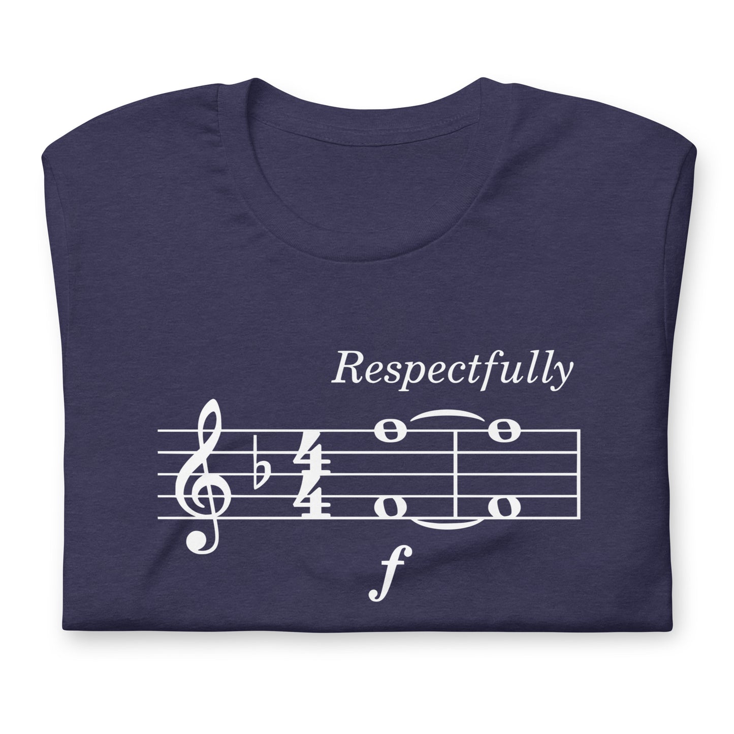 Funny Music Theory Video Game Meme T Shirt: Play F to Pay Respect - Navy Blue