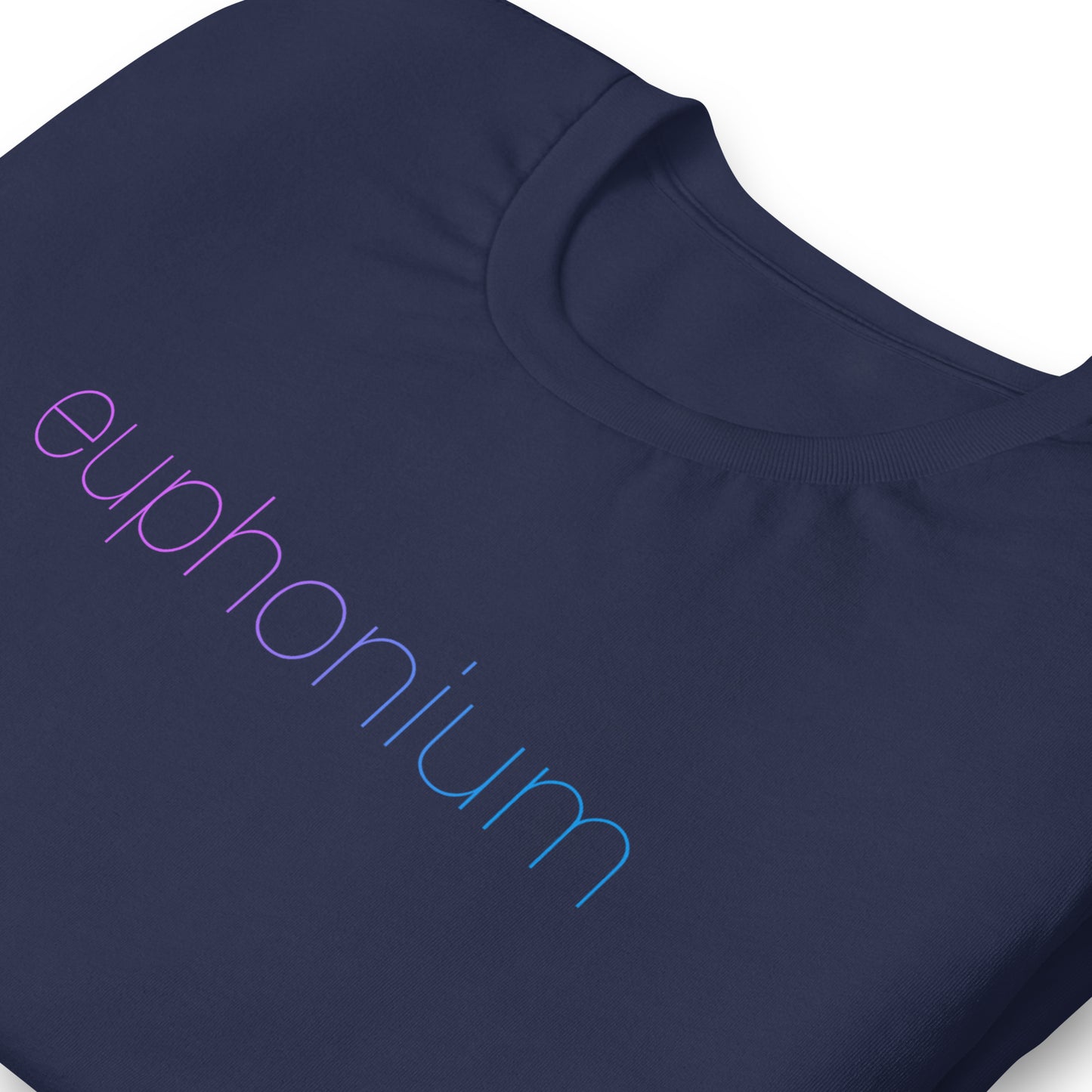 Funny Baritone T Shirt Euphoria Parody: Euphonium: Navy Blue